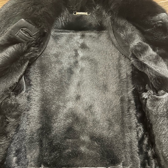 VINTAGE T.T.G private collection Spanish Enterfino Shearling Coat Sz L - Picture 10 of 10